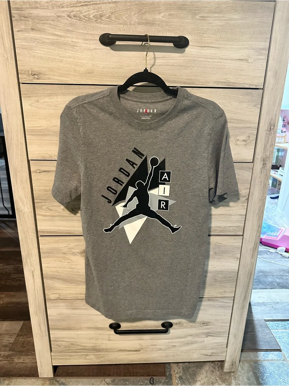 Jordan Gray Jumpman AIR Graphic Short Sleeve Tee
